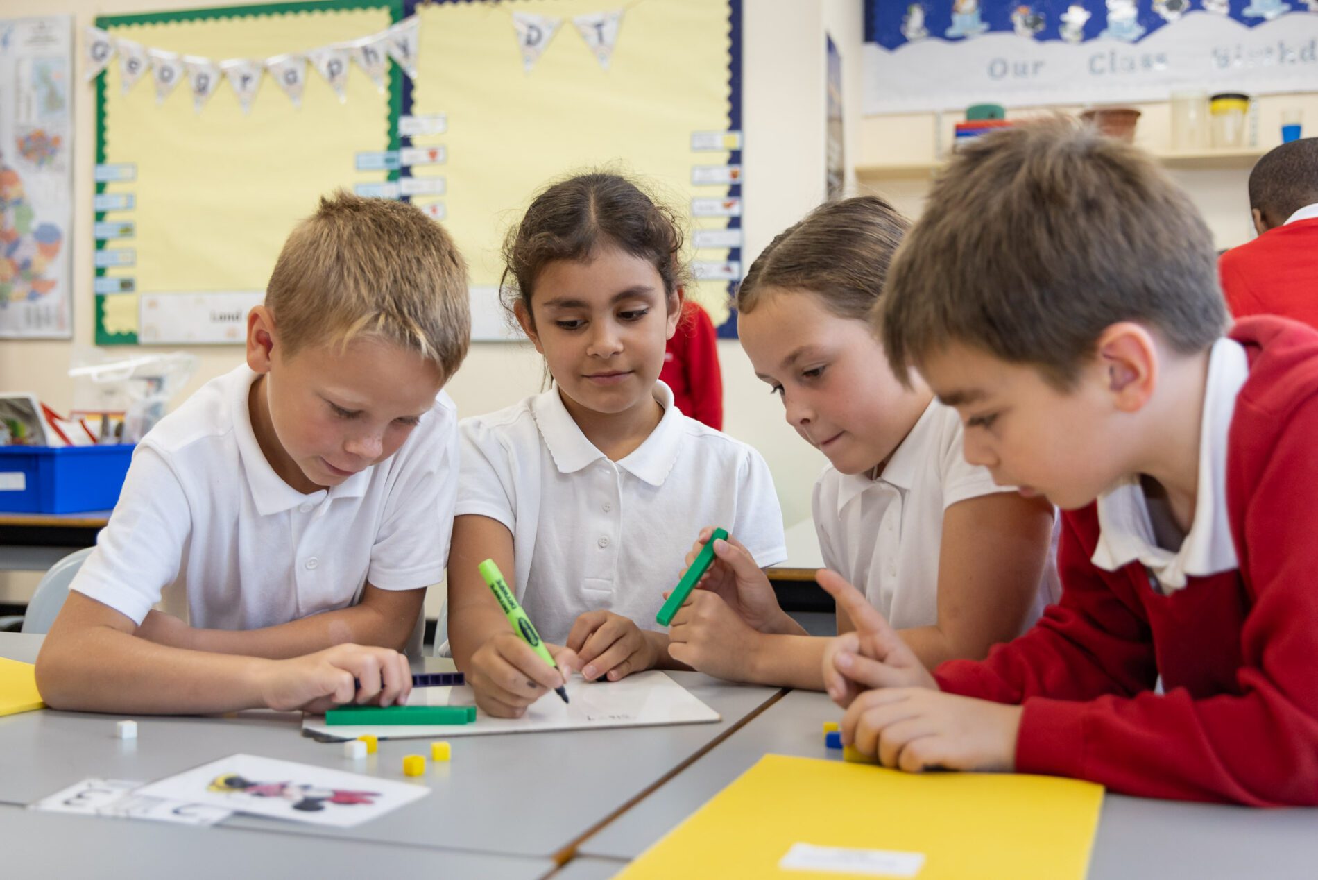 pupils working together at st botolphs primary school